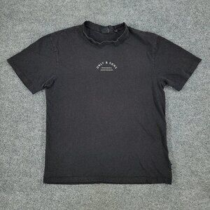 Only & Sons Shirt Men's Small Black Passionate Jean Makers Short Sleeve Pullover